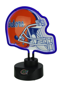 University of Florida Gators Football Helmet Neon Tabletop Sculpture